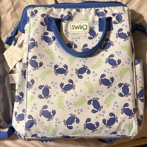 Swig Ice chest bag - Blue Crab Design. Cooler bag